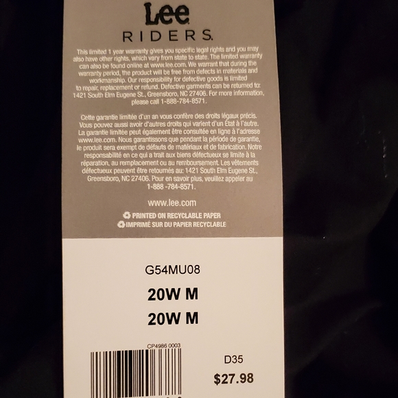 Lee Rider Black Biker Shorts for Women - Picture 3 of 3